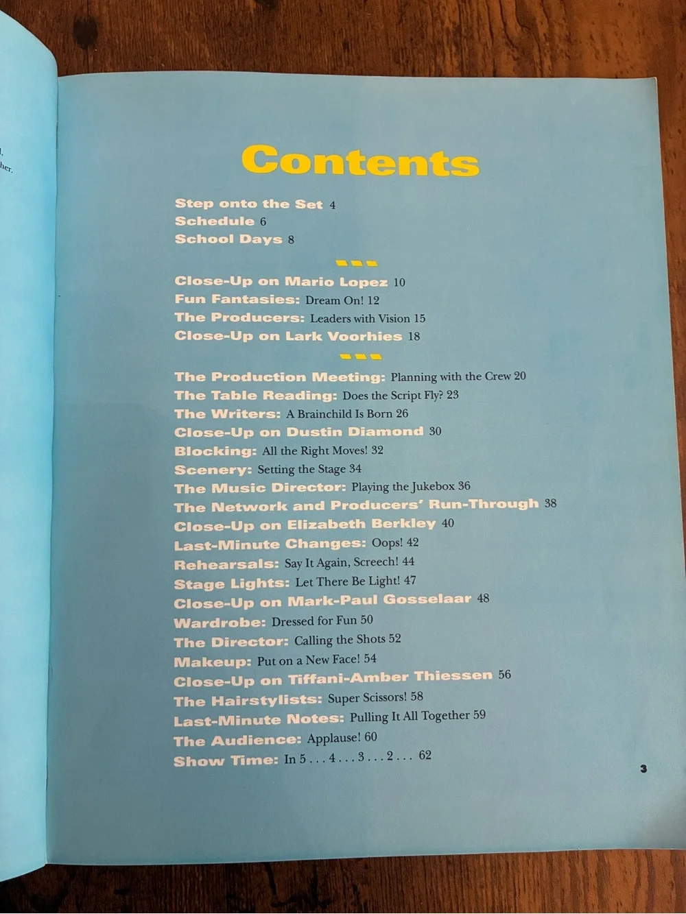 Vintage Saved By The Bell Behind The Scenes Book